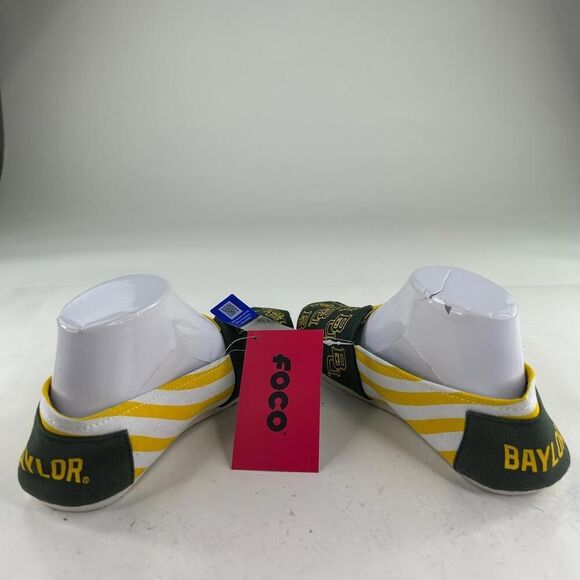Baylor Bears Womens Stripe Canvas Shoe Size L Slippers - Picture 9 of 10